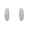 Boucles d'oreilles Boucles d’oreilles demi-créoles en or blanc 18 carats et diamants 58 Facettes 4881681RV