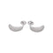 Boucles d'oreilles Boucles d’oreilles demi-créoles en or blanc 18 carats et diamants 58 Facettes 4881681RV