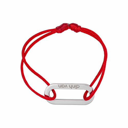 Bracelet Dinh Van - Bracelet Maillon XL en or blanc 18 carats 58 Facettes 4890684CN