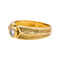 Bague 55 Bague solitaire en or jaune 18 carats avec diamant taille brillant 58 Facettes 4890728CN