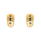 Boucles d'oreilles Boucles d'oreilles demi-créoles en or jaune 18 carats, diamants et saphirs 58 Facettes 4890759CN
