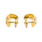 Boucles d'oreilles Boucles d'oreilles demi-créoles en or jaune 18 carats, diamants et saphirs 58 Facettes 4890759CN