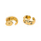 Boucles d'oreilles Boucles d'oreilles demi-créoles en or jaune 18 carats, diamants et saphirs 58 Facettes 4890759CN