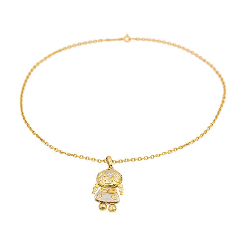 Collier Fred - Collier pendentif Indienne en or jaune et diamants 58 Facettes 4891396CN