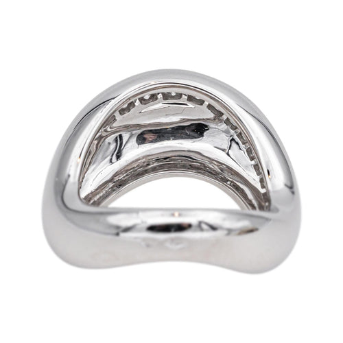 Bague 53 Fred Mouvementée - Bague en or blanc 18 carats et diamants 58 Facettes 4893167CN