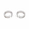 Boucles d'oreilles Créoles - Boucles d’oreilles en or blanc 18 carats et diamants 58 Facettes 4893168CN