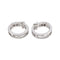 Boucles d'oreilles Créoles - Boucles d’oreilles en or blanc 18 carats et diamants 58 Facettes 4893168CN