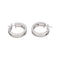 Boucles d'oreilles Créoles - Boucles d’oreilles en or blanc 18 carats et diamants 58 Facettes 4893168CN