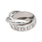 Bague 48 Cartier Trinity - Bague en or blanc 18 carats 58 Facettes 4897936RV