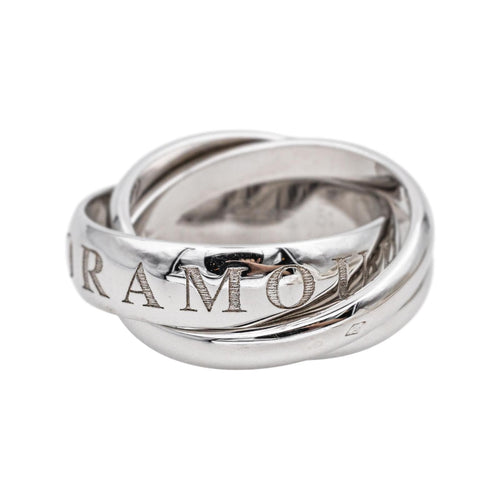 Bague 48 Cartier Trinity - Bague en or blanc 18 carats 58 Facettes 4897936RV