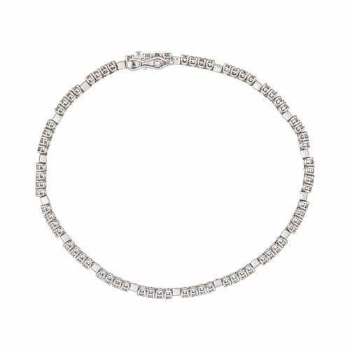 Bracelet Bracelet tennis en or blanc 18 carats serti de diamants 58 Facettes 4901431CN