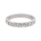 Bague 47 Bague demi-alliance en platine 950 sertie de diamants 58 Facettes 4913272CN