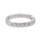 Bague 47 Bague demi-alliance en platine 950 sertie de diamants 58 Facettes 4913272CN