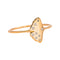 Bague 51 Ginette NY - Bague Gingko en or rose et diamants 58 Facettes 4915169RV