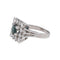 Bague 57 Bague Or blanc Saphir, Diamant 58 Facettes 4931995CN
