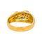 Bague 53 Bague en or jaune et blanc 18 carats pavée de diamants 58 Facettes 4931998CN