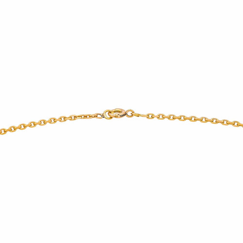Collier Collier maille forçat en or rose 18 carats 58 Facettes 4935883RV