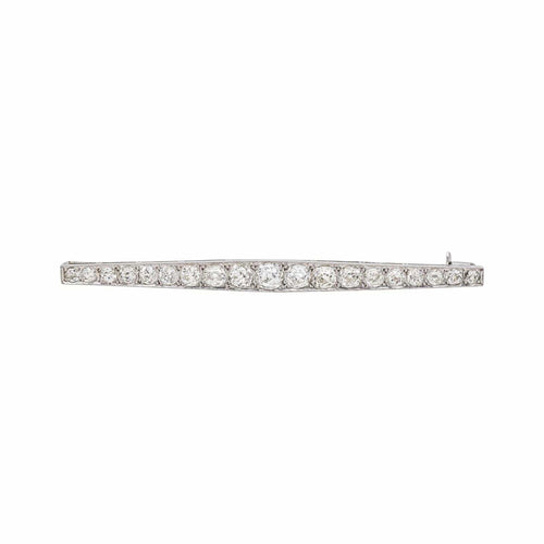 Broche Broche en platine 950 sertie de diamants taille ancienne 58 Facettes 4936108CN