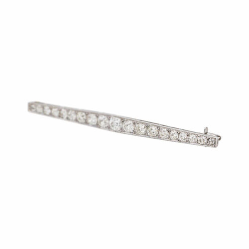 Broche Broche en platine 950 sertie de diamants taille ancienne 58 Facettes 4936108CN