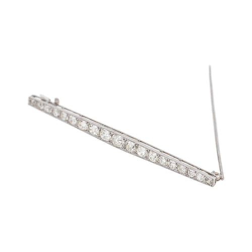 Broche Broche en platine 950 sertie de diamants taille ancienne 58 Facettes 4936108CN