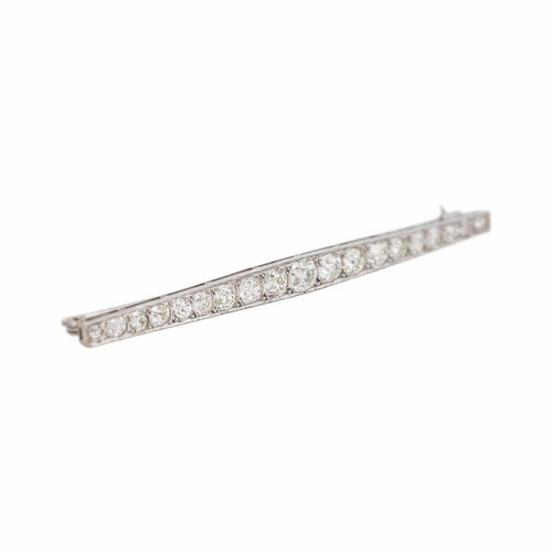 Broche Broche en platine 950 sertie de diamants taille ancienne 58 Facettes 4936108CN