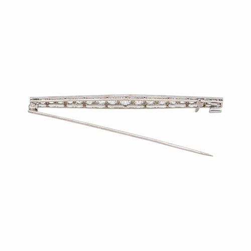 Broche Broche en platine 950 sertie de diamants taille ancienne 58 Facettes 4936108CN