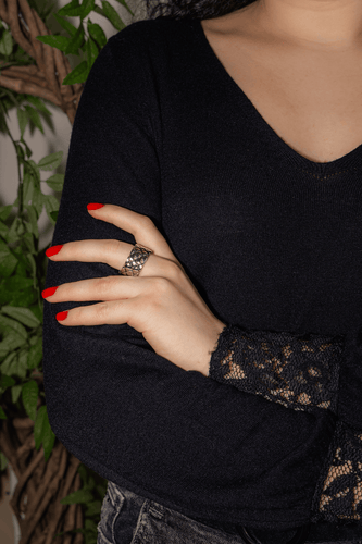Bague 64 Chanel Bague Bandeau Matelassée Or blanc 58 Facettes 4942441CN