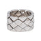 Bague 64 Chanel Bague Bandeau Matelassée Or blanc 58 Facettes 4942441CN