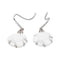 Boucles d'oreilles Chanel Camélia - Boucles d’oreilles dormeuses en or blanc, agates et diamants 58 Facettes 4944033RV