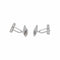 Boutons de manchette Bachet Gentleman - Boutons de manchette en or blanc et diamants 58 Facettes 4948730CN