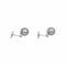 Boucles d'oreilles Boucles d'oreilles en or blanc 18 carats avec perles de Tahiti et diamants 58 Facettes 4951641CN