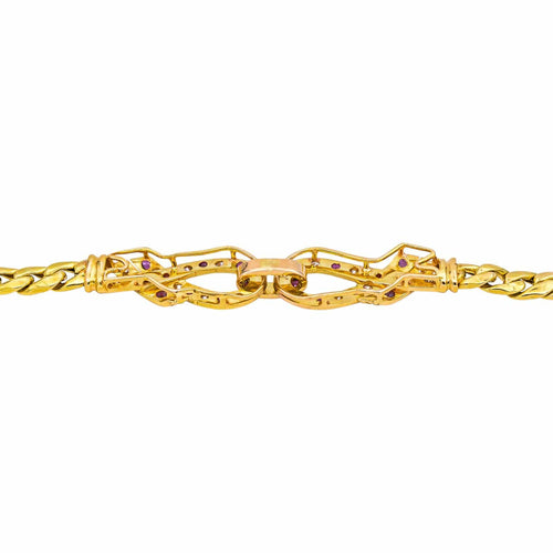 Collier Collier Or jaune Diamant, Rubis 58 Facettes 4951645CN