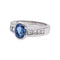 Bague 57 Bague en or blanc 18 carats au saphir et diamants 58 Facettes 4951646CN