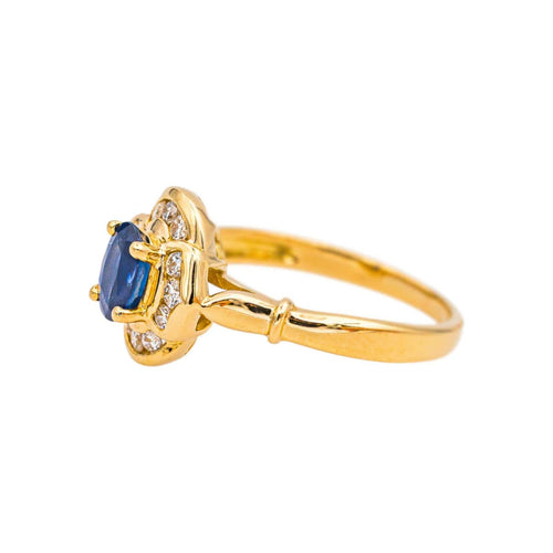Bague 51 Bague Or jaune Saphir, Diamant 58 Facettes 4951649CN