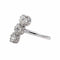 Bague 49 Bague trilogie en platine 950 sertie de 3 diamants 58 Facettes 4951650CN