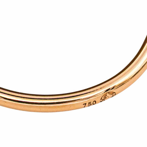 Bague 53 Ginette NY Ever - Bague disque en or rose 18 carats et œil de tigre 58 Facettes 4970140RV