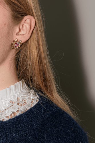 Boucles d'oreilles Boucles d'oreilles Or jaune Diamant, Rubis 58 Facettes 4973878CN