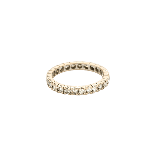 Bague 53.5 Bague alliance américaine en or blanc 18k et diamants 58 Facettes BO/240037