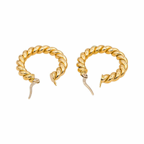Boucles d'oreilles Boucles d'oreilles Créoles  Or jaune 58 Facettes 5015588CN