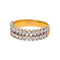 Bague 56 Bague Or jaune, Or blanc Diamant 58 Facettes 5018768RV