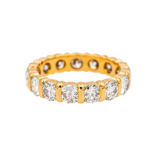 Bague 52 Bague alliance américaine en or jaune 18 carats et diamants 58 Facettes 5018772RV