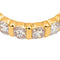 Bague 52 Bague alliance américaine en or jaune 18 carats et diamants 58 Facettes 5018772RV