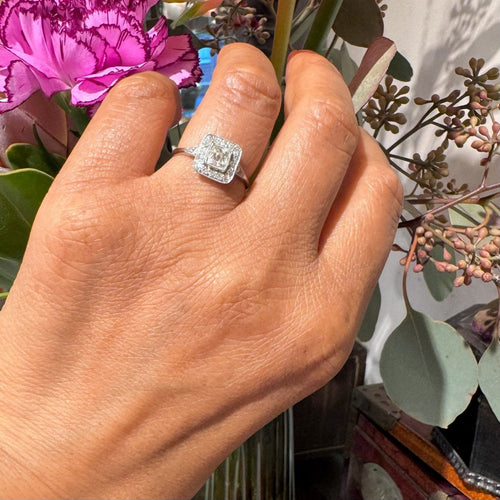Bague 54 Bague en platine avec diamants taille Peruzzi et taille unique 58 Facettes 8D120D022A2144FAB7A4255B872BB145
