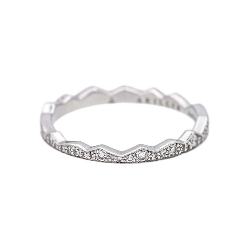 Bague 55 Akillis Capture Light - Bague alliance tour complet en or blanc et diamants 58 Facettes 5069572RV