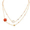 Collier Pasquale Bruni Bon Ton - Collier sautoir en or rose cornaline et quartz laiteux 58 Facettes 5087956RV