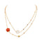 Collier Pasquale Bruni Bon Ton - Collier sautoir en or rose cornaline et quartz laiteux 58 Facettes 5087956RV