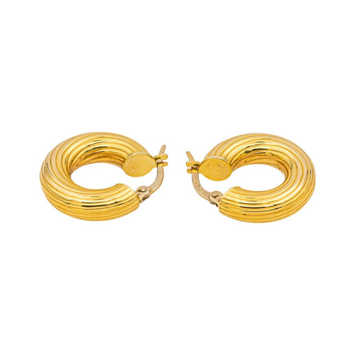 Boucles d'oreilles Créoles - Boucles d’oreilles en or jaune 18 carats 58 Facettes 5119888RV