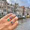 Bague 55.5 Bague en or 18 carats avec émeraude et diamants 58 Facettes 46BD15B574CE4CDC9F85D42DA9A82619