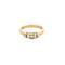Bague 53 Bague demi-tour en or jaune 18 carats et diamants 58 Facettes BO/240029/