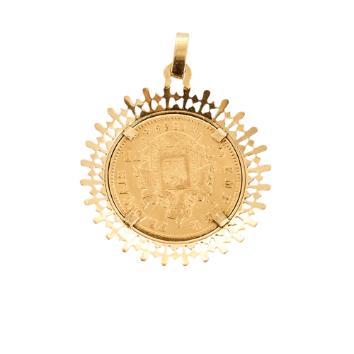 Pendentif Pendentif Napoléon III en or jaune 18K (750 Millièmes) 58 Facettes DV0942-3